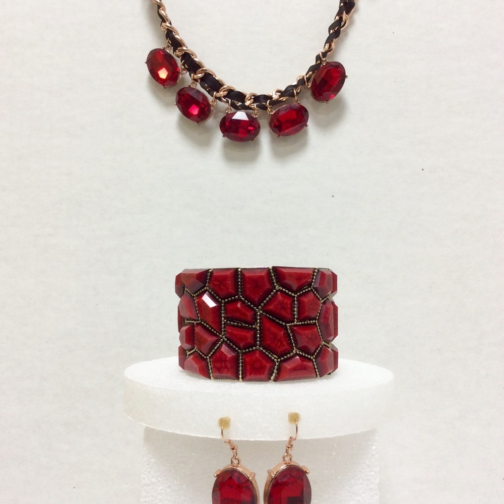 Red and black 3 piece set